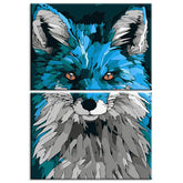 Painting by Numbers Blue Wolf Animal Art 2-Piece Shipping from DE